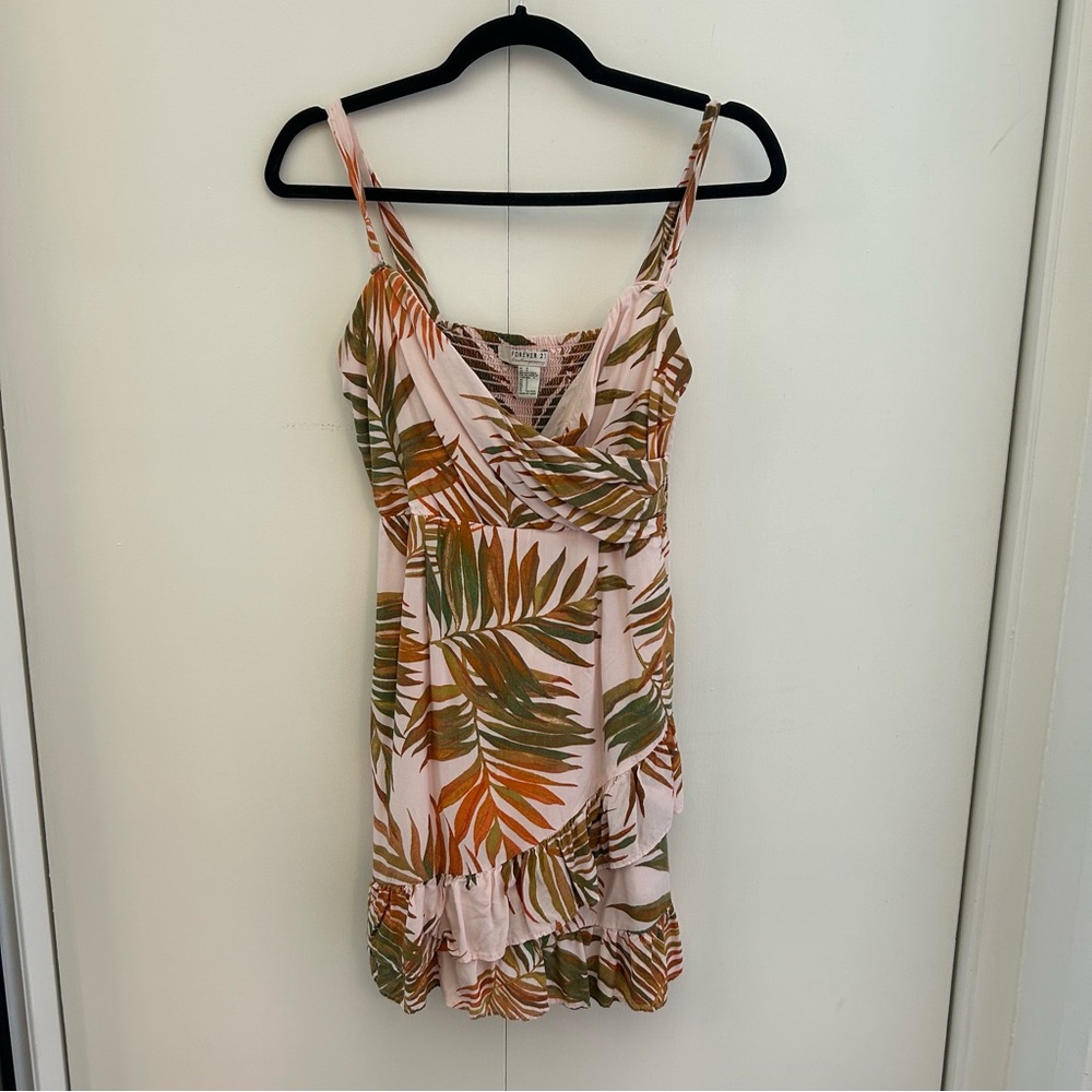 Forever 21 Pink Tropical Mini Dress